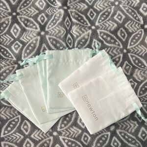 Newton Mint and Cream Jewelry Pouches